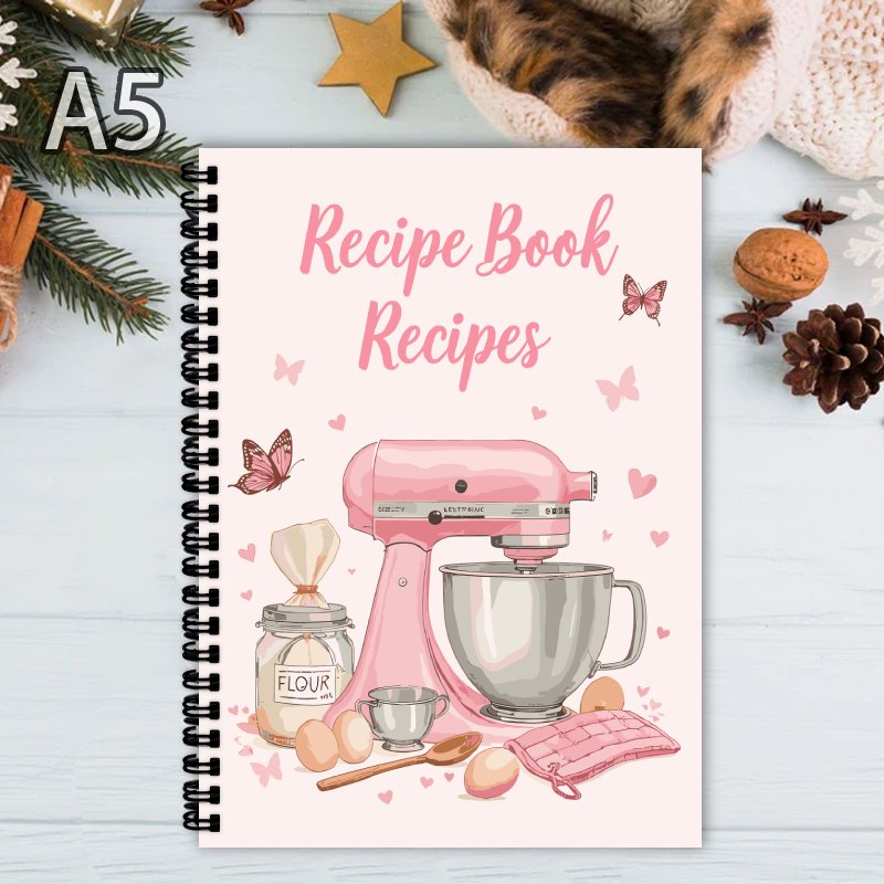 Meal Prep Book - A5 Blank Recipe Book - Personalized