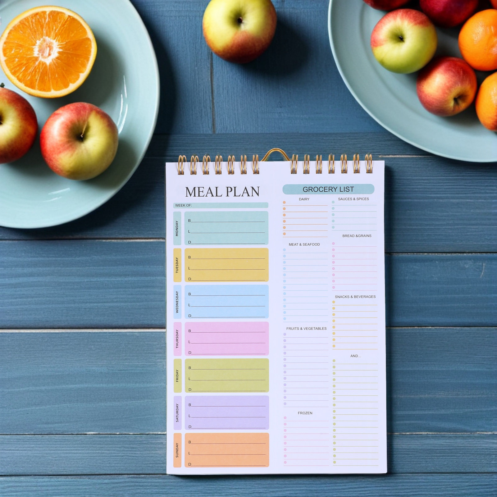Weekly Meal Planner Notebook A – обзор и цена Meal Prep Grocery List