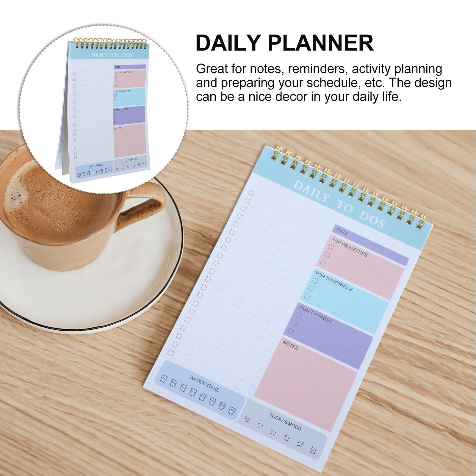 A5 Daily Planner Notepad Tear  – обзор и цена Meal Prep Grocery List