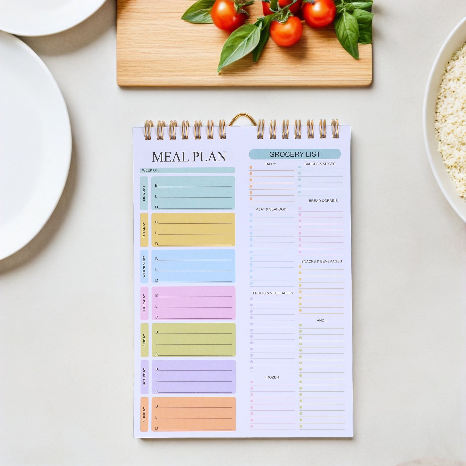 Weekly Meal Planner Notebook A – обзор и цена Meal Prep Grocery List