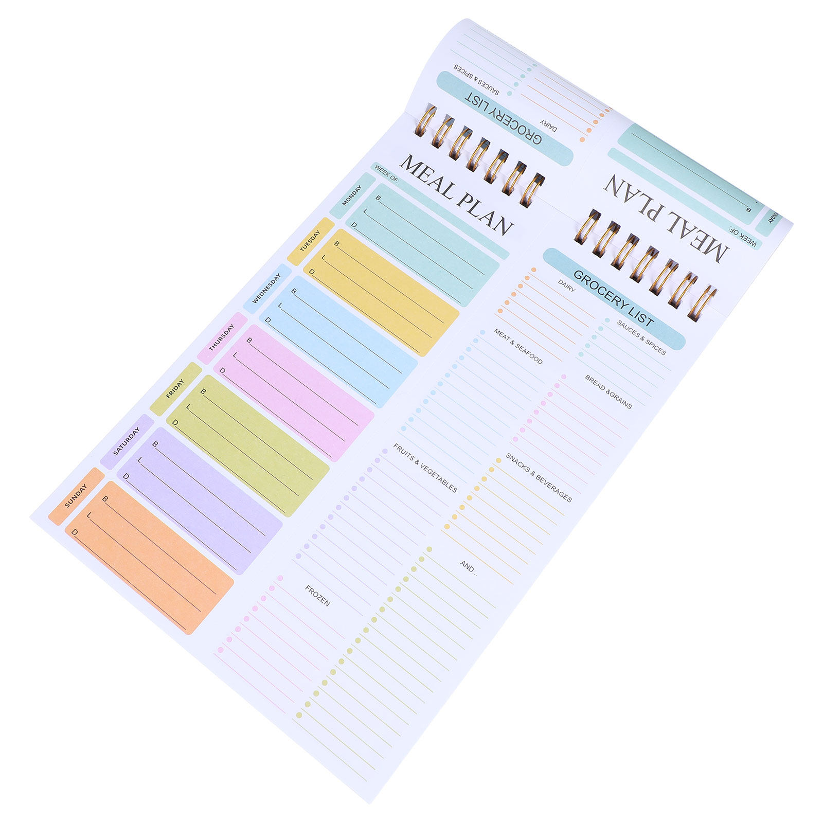 Weekly Meal Planner Notebook A – обзор и цена Meal Prep Grocery List