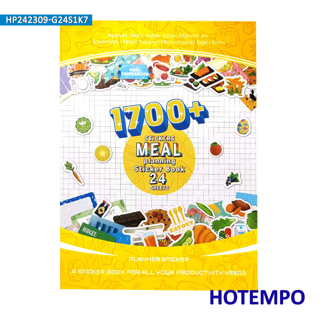 1700PCS Planning Stickers Book – обзор и цена Meal Prep Book