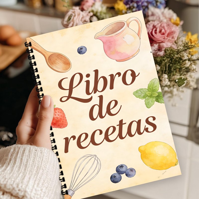 A5 Paper Spanish Recipe Book,  – обзор и цена Meal Prep Book