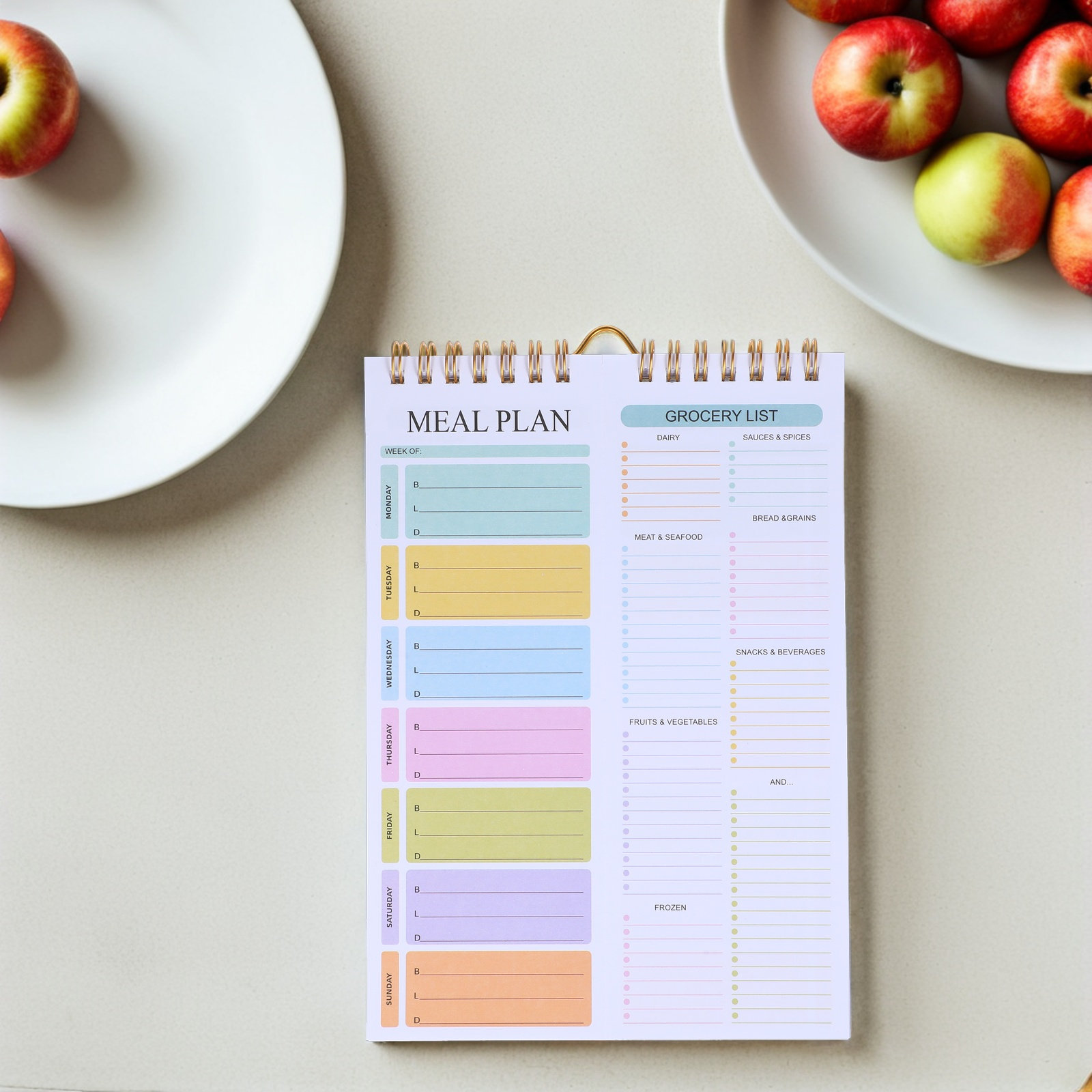 Weekly Meal Planner Notebook A – обзор и цена Meal Prep Grocery List