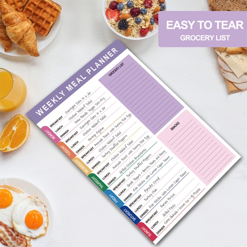 Diet Tracking Journal Notepad  – обзор и цена Meal Prep Book